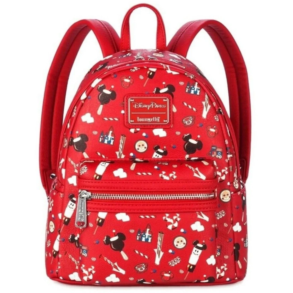 NWT Disney Loungefly Red Holiday Treats Backpack